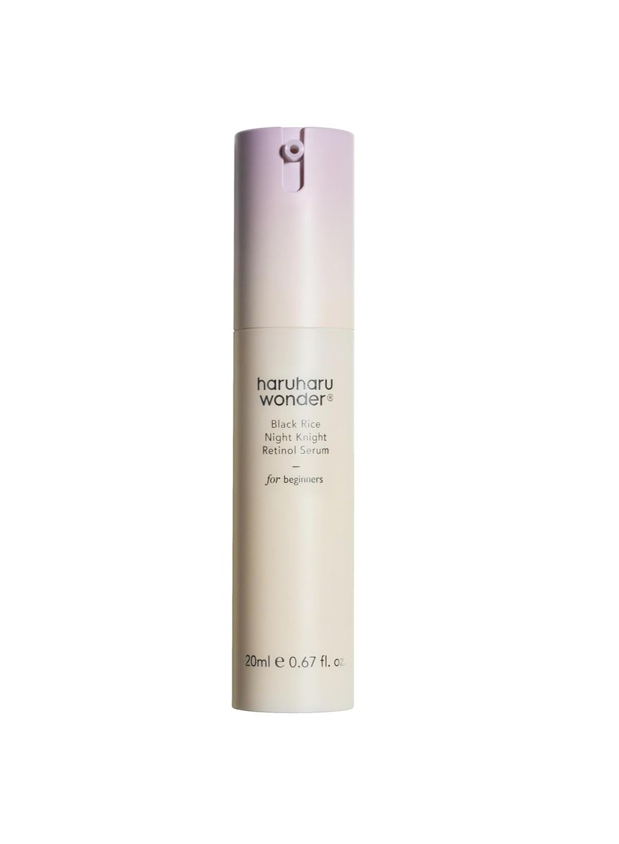 HARUHARU wonder Black Rice Night Knight Retinol Serum, Refining & Smoothing, Firms Skin, Reduces Fine Lines, Hydrating Formula, 20ml