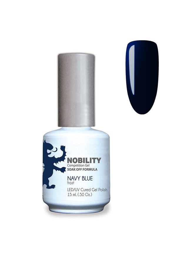 Gel Nail Polish 15 ml, Long Lasting, Chip Resistant, Requires Drying Under UV Led Lamp Navy Blue Nbgp20