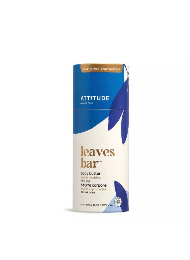 Body Butter, Natural Origin, Deeply Nourishes & Retains Moisture, Shea & Cocoa Butters, EWG Verified, All skin types, Vegan, Sea Salt, 2.87 Fl Oz