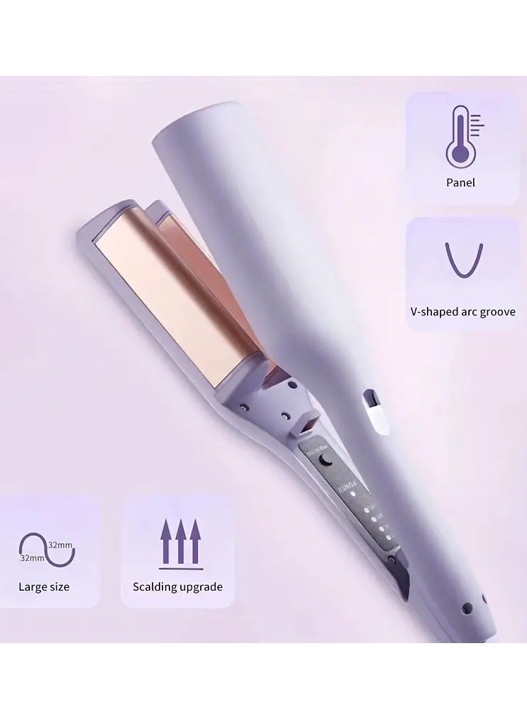 Negative Ion Hair Curler, French Egg Roll Styling Iron, Deep V Wave Crimper, Fast Heat-up, Gifts For Women