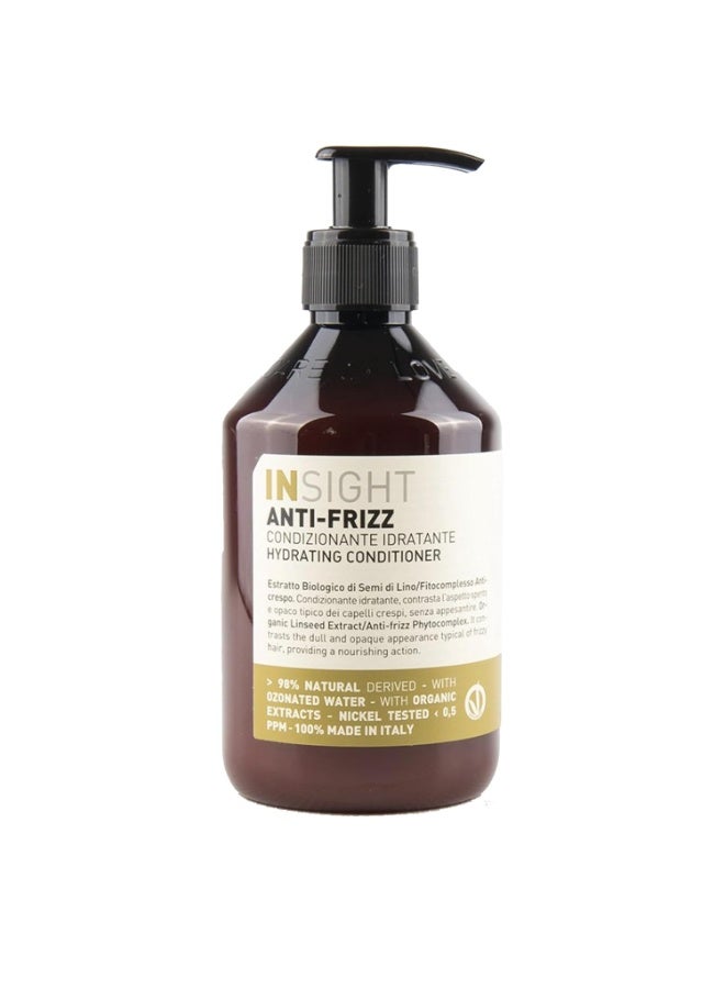 Insight Clean Beauty Anti Frizz Conditioner, Hydrating, Organic Linseed Extract, Vegan, 13.5 fl oz