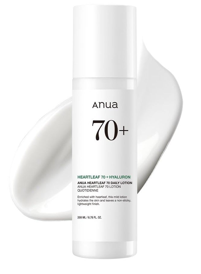 ANUA HEARTLEAF 70+ HYALURON DAILY LOTION 200ml