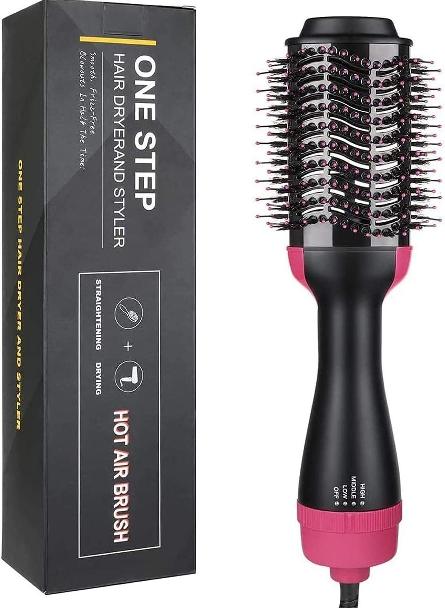 2 in 1 Multifunctional Hair Dryer Volumizer Rotating Hot Hair Brush Curler Roller Rotate Styler Comb Styling Curling Iron
