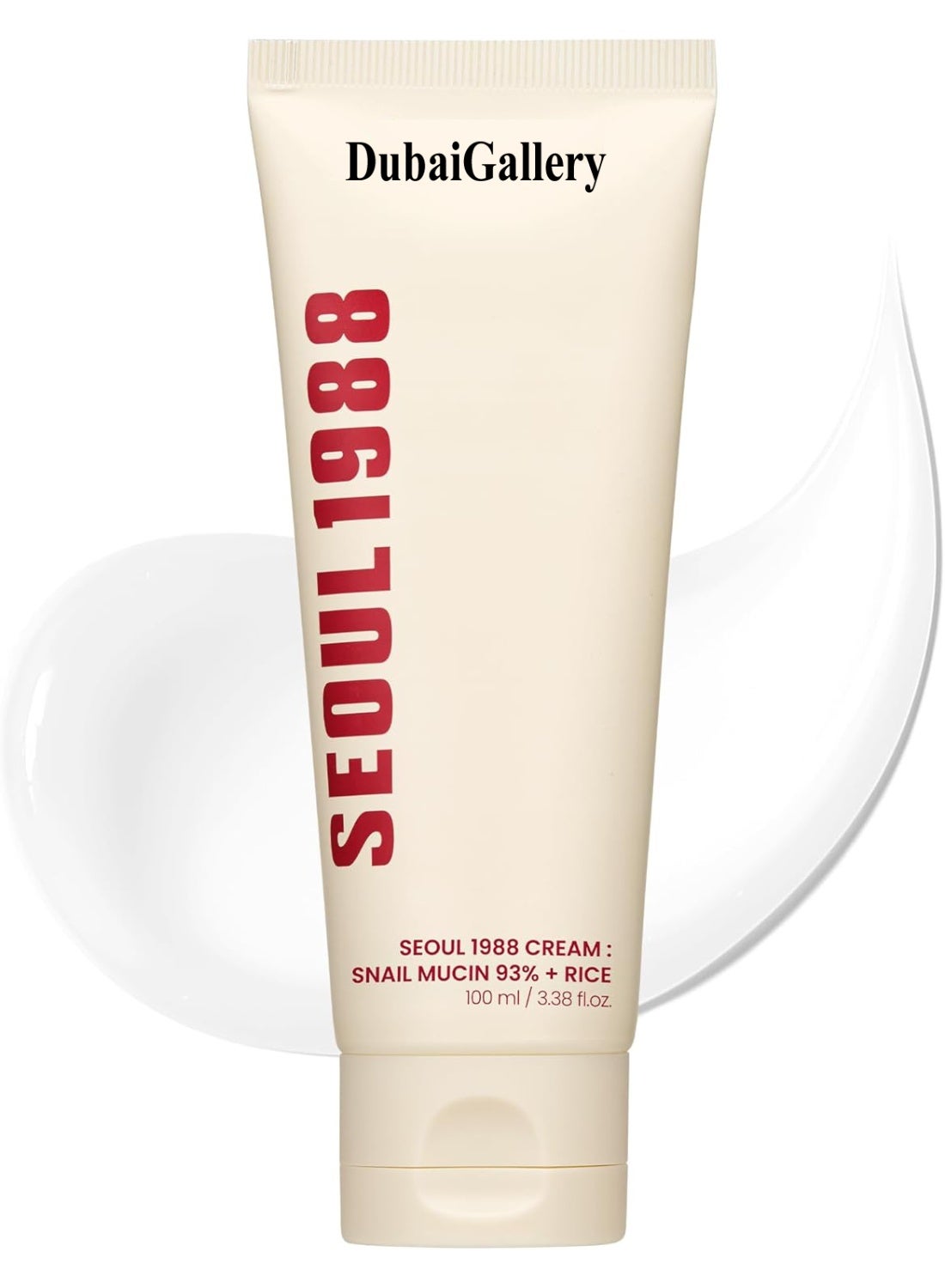 Seoul1988 Cream by DubaiGallery | Snail Mucin 93% + Rice Extract | Deep Moisturizing, Skin Repair & Whitening Korean Face Cream