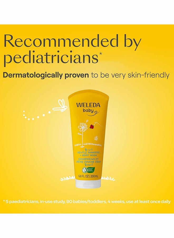 Calendula Body Wash & Shampoo (200 ml) – Gentle 2-in-1 Cleanser for Baby's Sensitive Skin & Hair, with Organic Calendula, Tear-Free - image 3