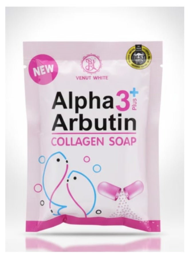 Alpha 3 Plus Arbutin Collagen Soap - 80 gm