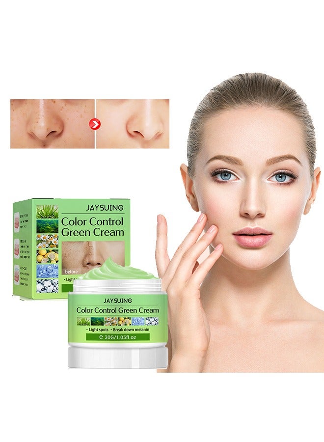 Color Control Geen Cream-Fast-Acting Dark Spot Corrector Remover for Face and body Hyperpigmentation, Fades Melasma, Freckle, Sun Spots, Evens Skin Tone, Age Spot Remover 30g