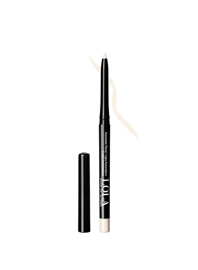 LOLA Automatic Eye Pencil 007 Naked – Waterproof, Smudge-Proof, Retractable Gel Eyeliner with Built-In Sharpener