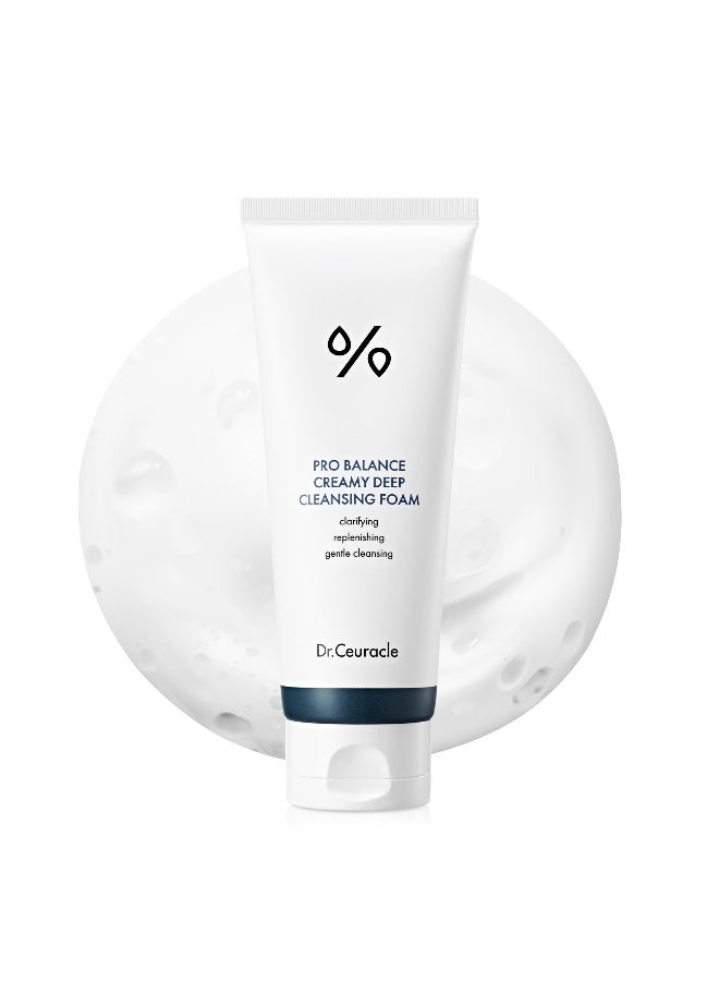 Pro Balance Creamy Cleansing Foam 150ml | Infused With Probiotics | Deep Cleansing & Hydrating Face Wash, 5.07 fl oz