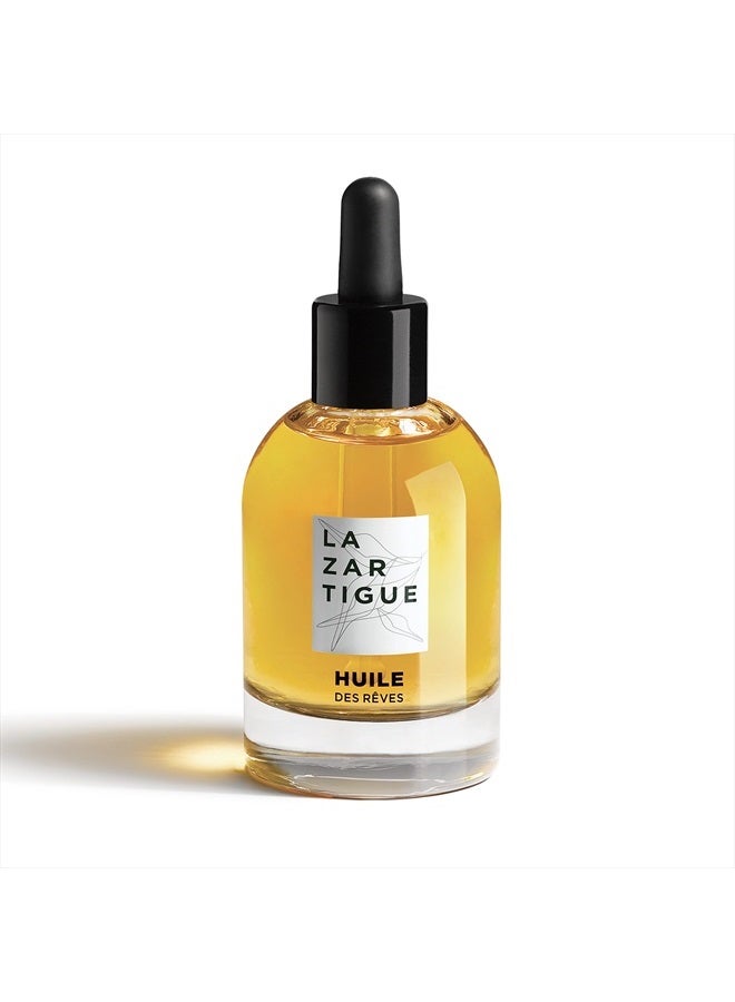 Huile Des Reves Nourishing Dry Hair Oil - Intensive Hydrating Treatment For Damaged Hair - Restorative Formula Infused With Healing Oils - Vegan, Silicone Free, Mineral Oil Free - 1.7 Oz