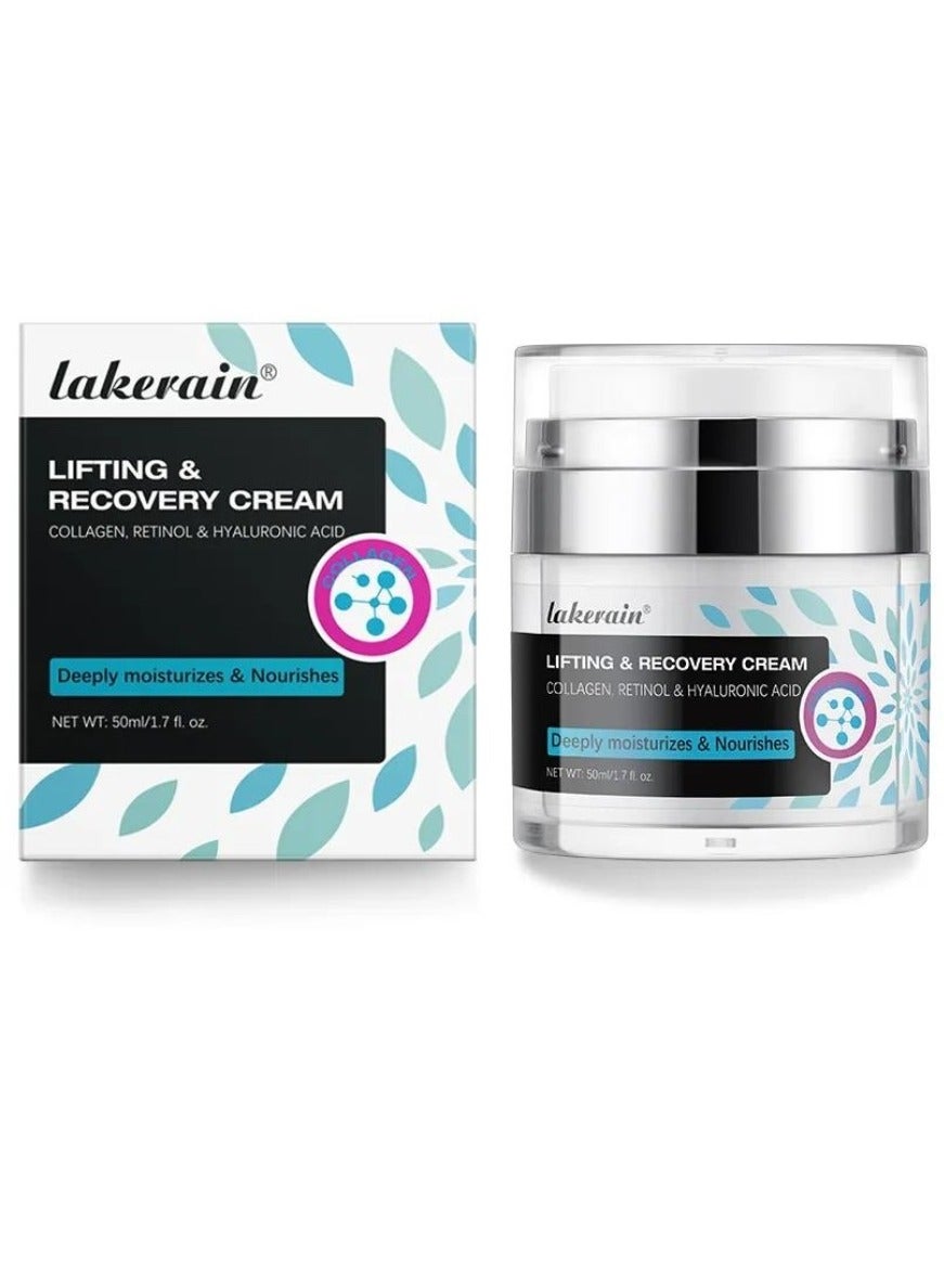 50ml Lifting and Recovery Cream Retinol Cream Anti Aging Lifting and Recovery Face Cream Reduce Fine Lines and Wrinkles Lifting and Firming Cream