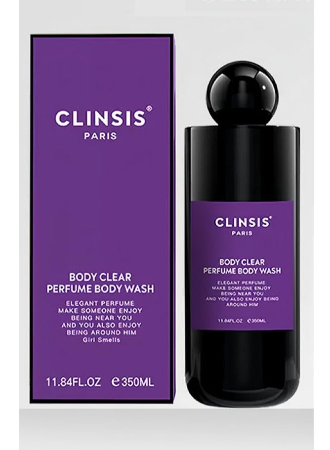 Perfumed Body Wash Body Clear Scented Body Wash Shower Gel Smoothing Cleansing Skin Effectively 350 ML (woody)