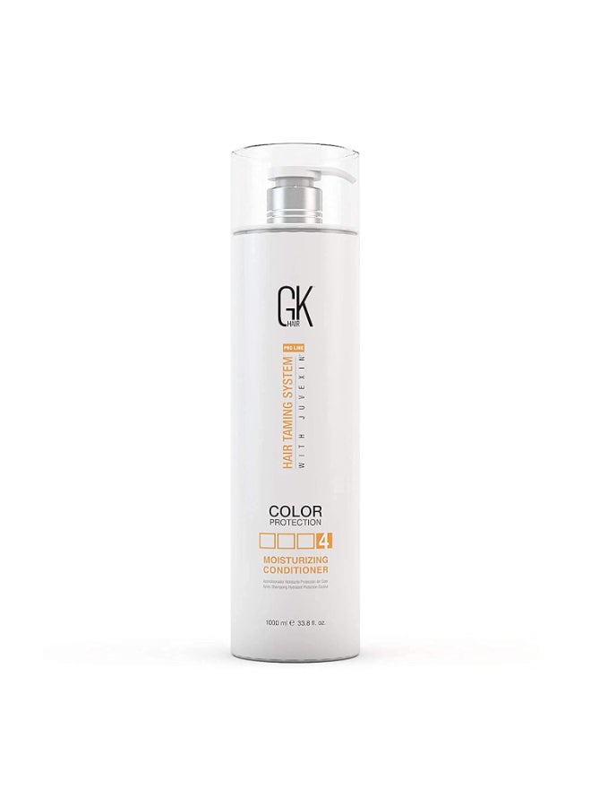 Global Keratin Moisturizing Conditioner 1000Ml For Hydrating Color Protection Dry Damage Curly Frizzy Color Treated Hair Repair Organic Paraben Sulfate Free
