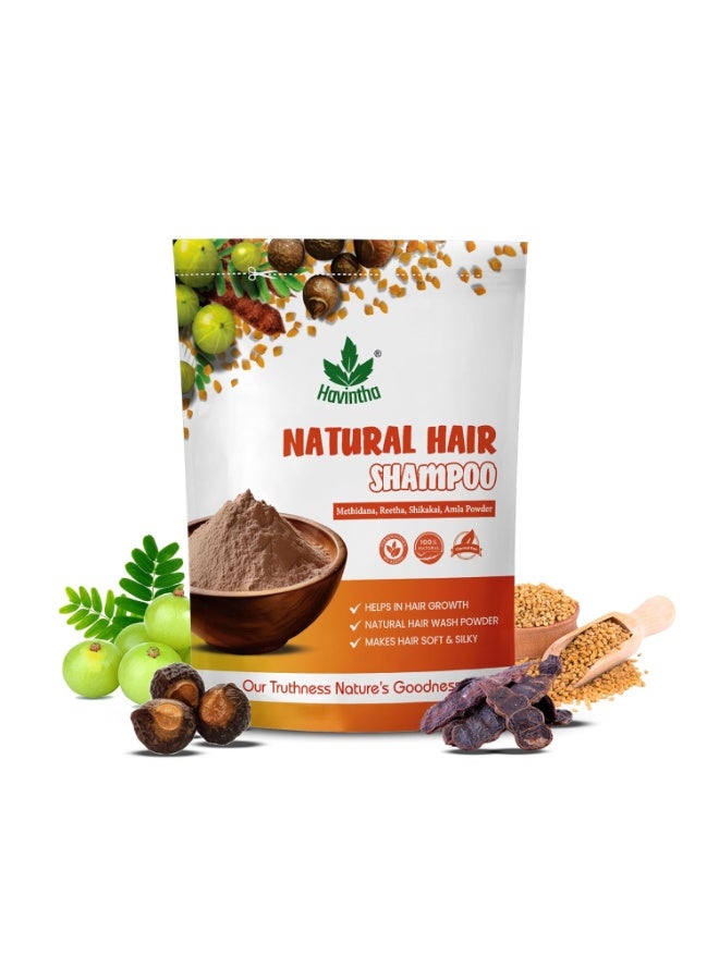 Havintha Natural Hair Shampoo with Amla, Reetha, Shikakai and Methi dana - 227 grams