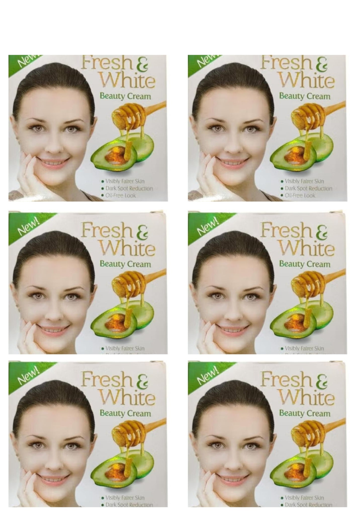 Beauty Cream For Whitening Face & Body With Avocado & Honey 30 g 6 Pcs