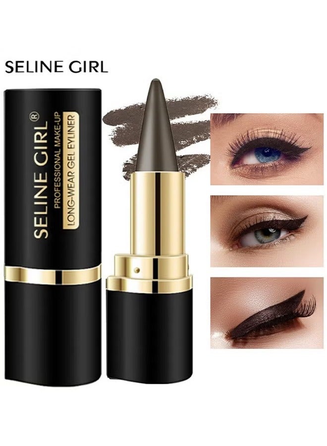 Smooth Gel Eyeliner-Eyeliner Gel Makeup Black Eye liner Pen Matte Waterproof Eyeliner Pencil Quick Drying Eye liner Gel Stick Eye Makeup Long Lasting, Easy To Use, Eye Makeup For Women (03)