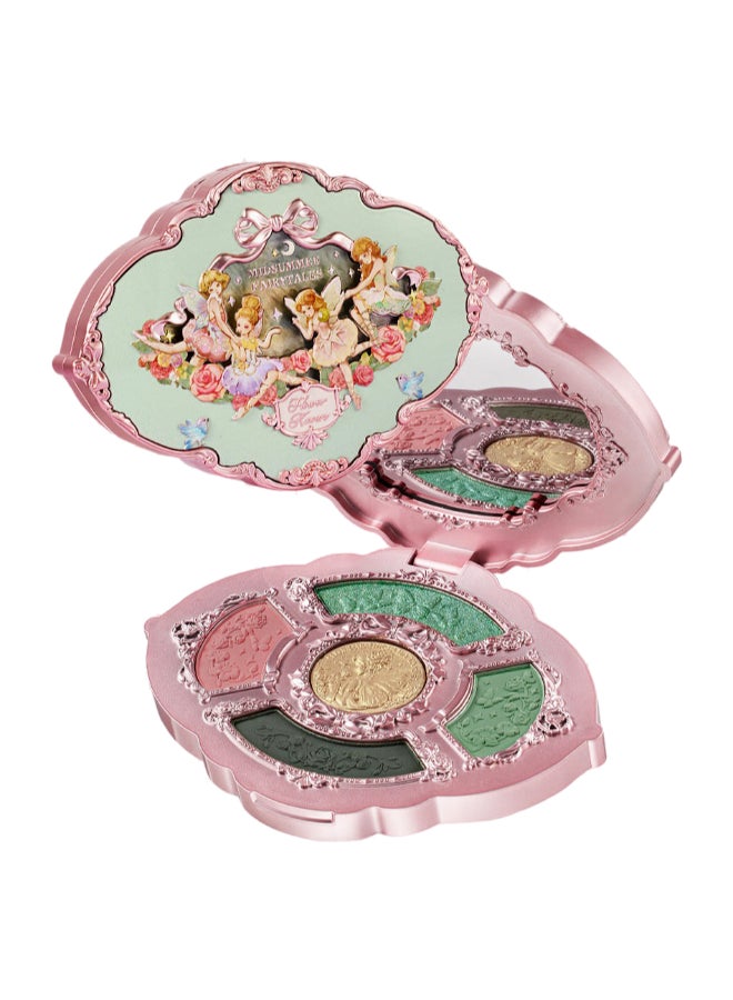 Midsummer Fairytales Embossed Five-Color Eyeshadow Palette Long-Lasting Waterproof Makeup Palette-03 Fairy Melody
