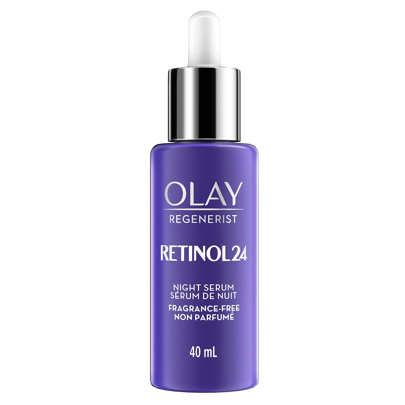 Olay Retinol 24 MAX Night Smoothing Serum, Fragrance â€“ Free, 1.3 Oz