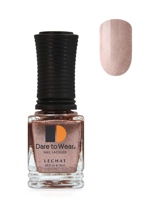 Nail Polish Super Shine Long Wear Lacquer Quick Drying Nail Color Resists Chips Fading Lasts Up To 3 Weeks Precise Application In One Stroke Nail Paint Gold Hearted Dw166