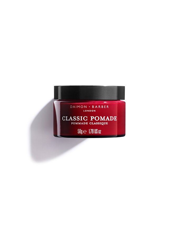 Classic Pomade 50g – Medium to High Hold Hair Pomade with Shine for Classic & Slick Back Hairstyles