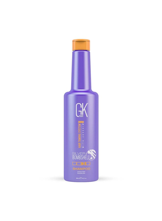 Silver Bombshell Purple Shampoo (280ml/ 9.5 fl. oz) For Blonde Hair Toning Protection Orange Brassy Tones with Natural Oils