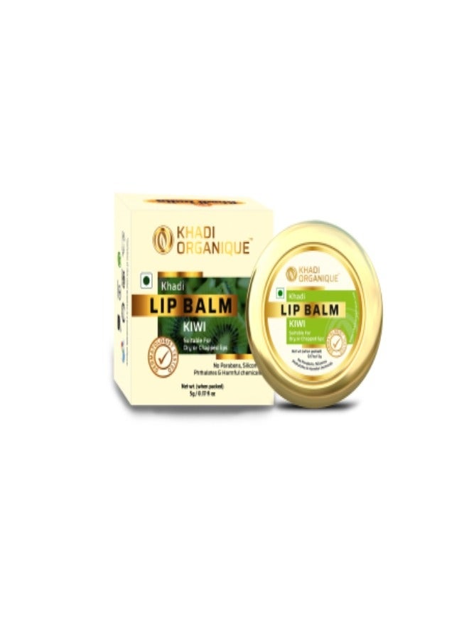 Khadi Organique Pure Natural & Herbal Kiwi Lip Balm 5g
