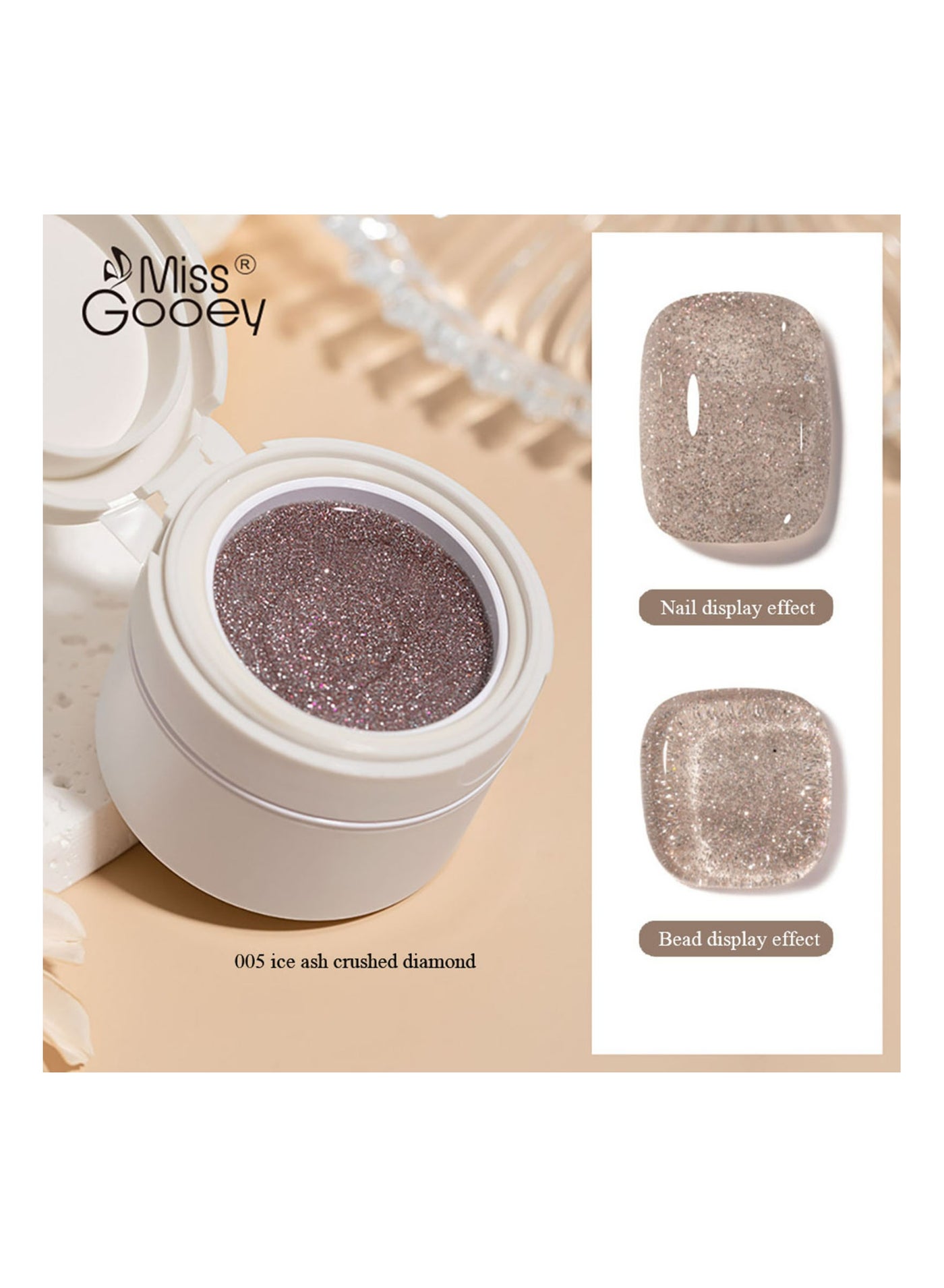 Nail Polish Colors Cream Solid Gel Nail Polishs Super Shine Nude Quick Dry 60 Seconds Salon-Quality Bright Soak Off UV Lamp Required Home DIY Manicure 10g With Brush