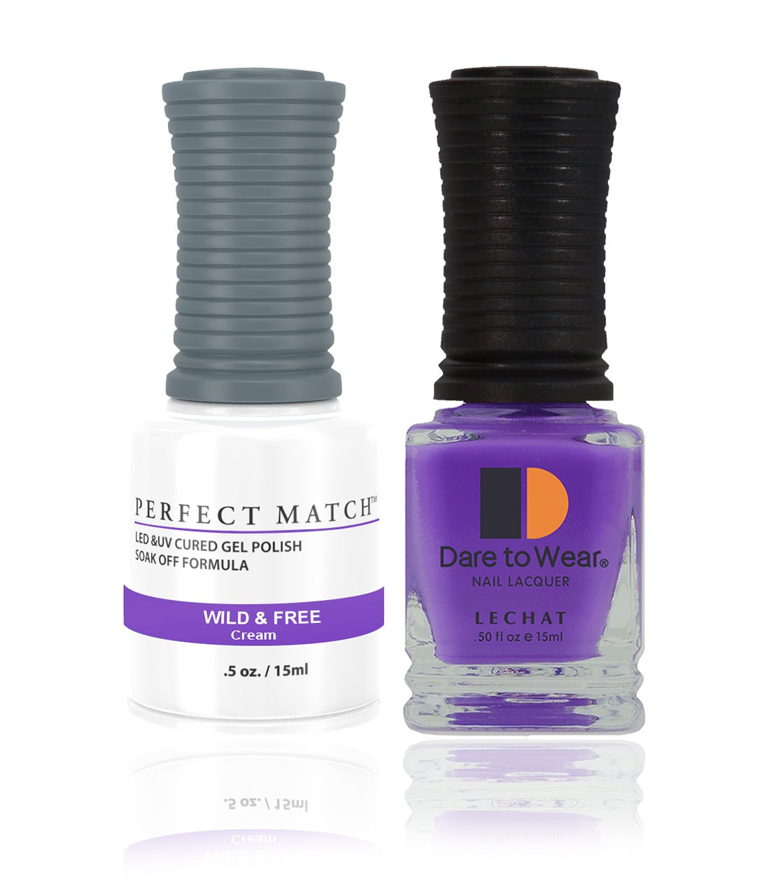 Perfect Match Gel Nail Polish 15ml Soak Off Long Lasting High Shine UV LED Gel Non Toxic Easy Application Wide Color Range for Manicure and Pedicure Wild & Free PMS233