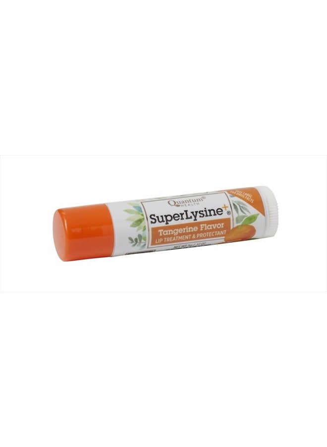 Health Super Lysine+ Coldstick, Tangerine Flavored - Soothes, Moisturizes, Protects Lips, Herbal Lip Balm, Spf 21, 5 Gm