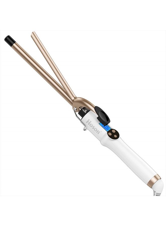 1/2 Inch Curling Iron Professional, Ceramic Tourmaline Curl Wand Barrel, Hair Curler Iron for Long & Short Hair