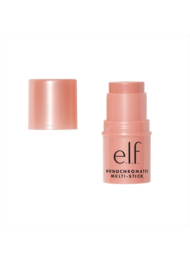 Monochromatic Multi Stick, Luxuriously Creamy & Blendable Color, For Eyes, Lips & Cheeks, Glistening Peach, 0.155 Oz (4.4g)