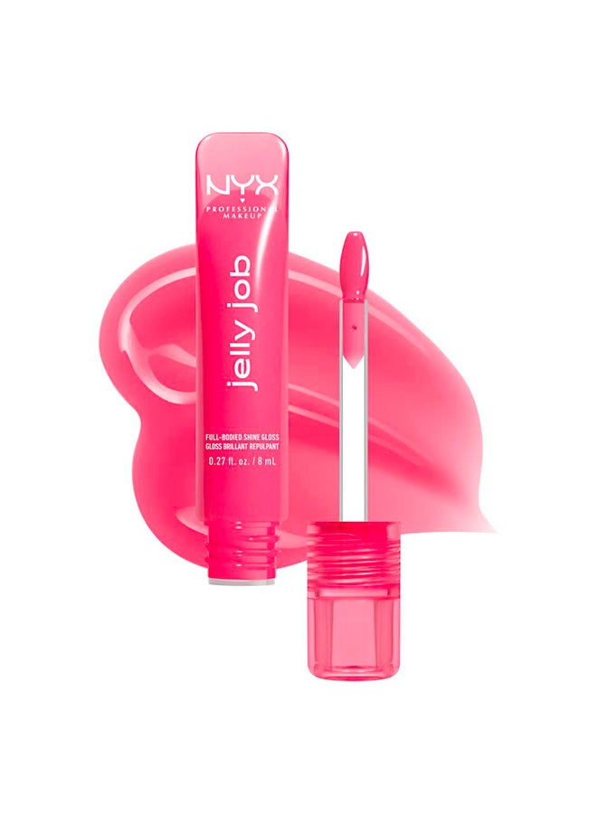 Jelly Job, Full-Bodied Shine Gloss, Lip-Smoothing Shine, Hyper-Glossy Finish, Jelly Blushin'