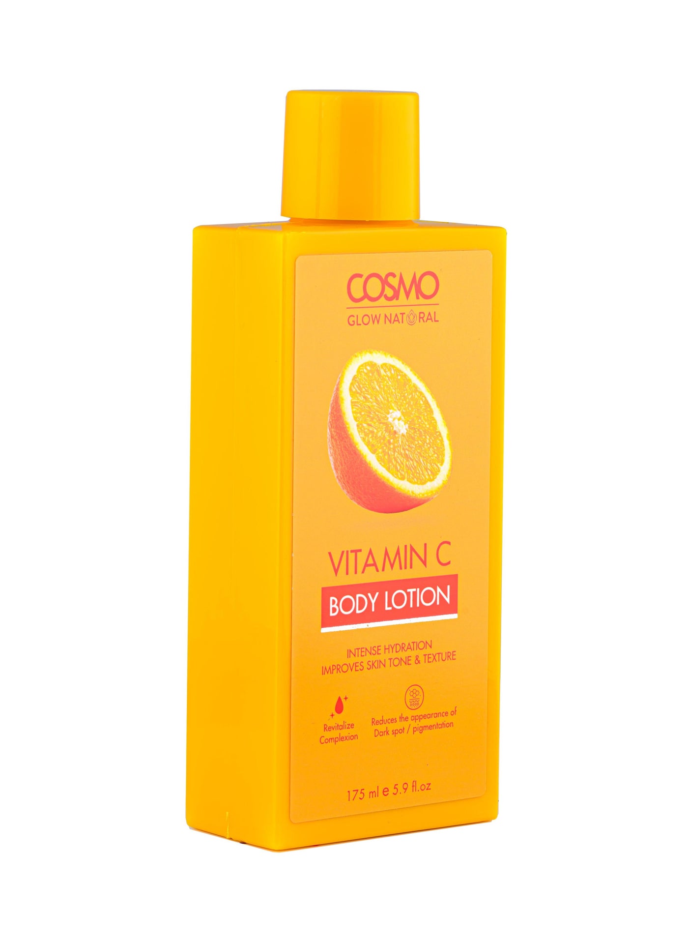 Cosmo Vitamin C Body Lotion For Unisex 175ml, Intense Hydration, Improves Skin Tone & Texture, Reduce Dark Spot