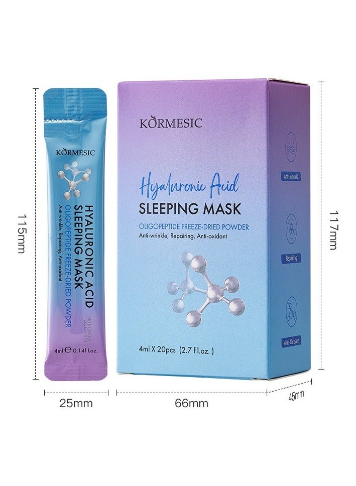 Hyaluronic Acid Sleeping Mask 4ml×20 - Overnight Hydration