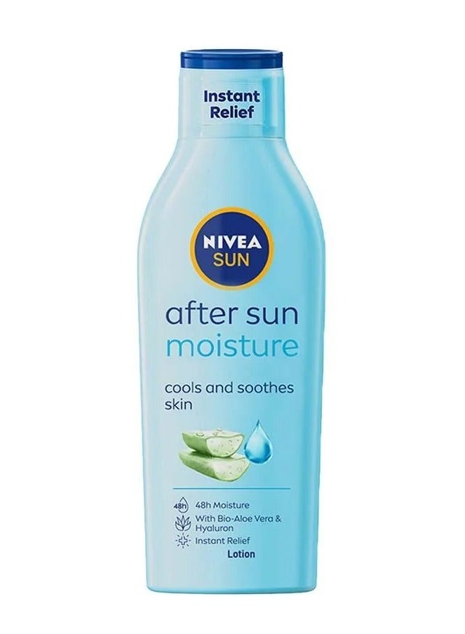 After Sun Moisture Cools And Soothes Skin, 48h Moisture With Bio-Aloe Vera & Hyaluran, Instant Relief 200m
