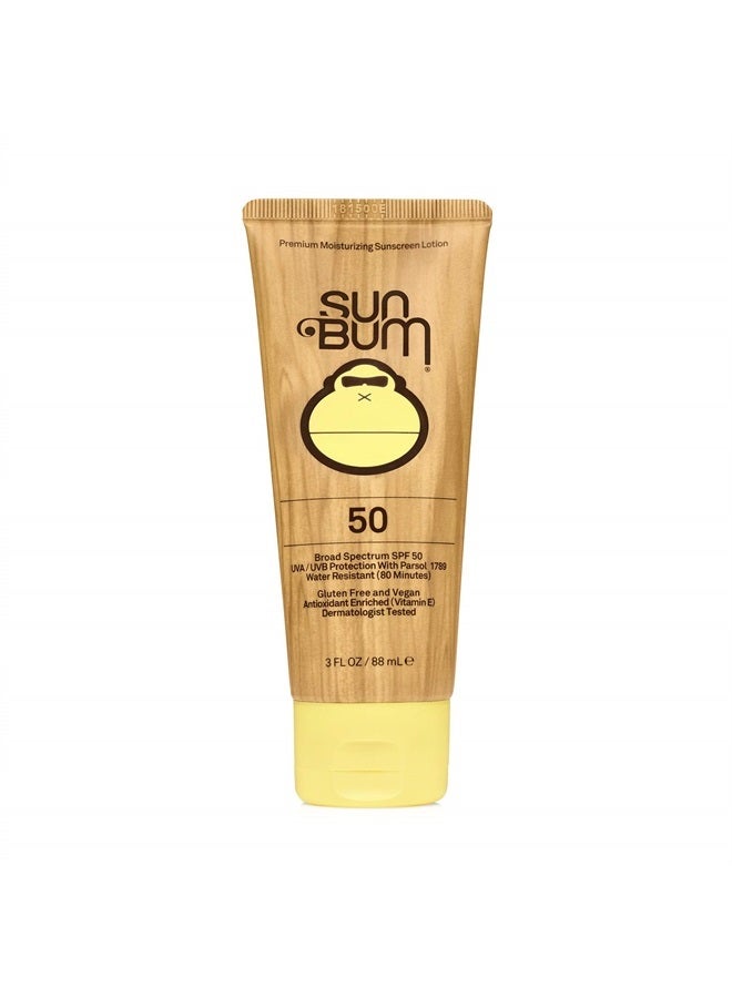 Original SPF 50 Sunscreen Lotion | Vegan and Hawaii 104 Reef Act Compliant (Octinoxate & Oxybenzone Free) Broad Spectrum Moisturizing UVA/UVB Sunscreen with Vitamin E | 3 oz