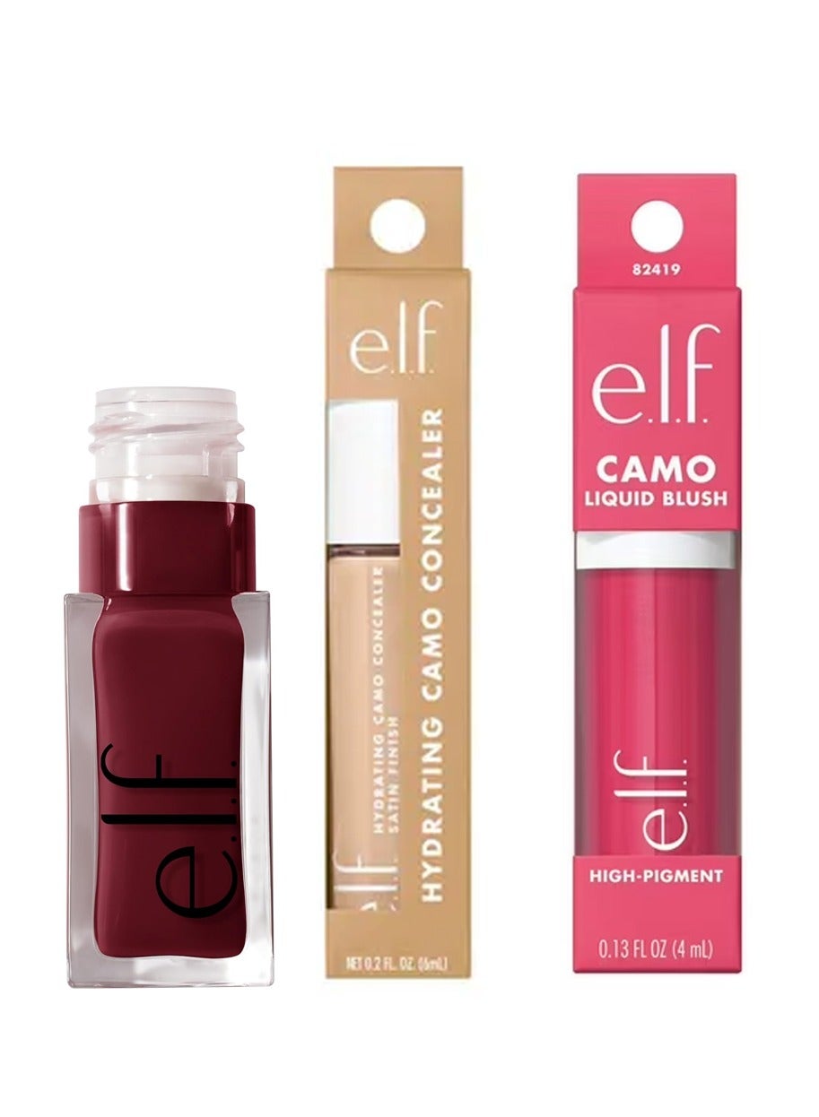 Glow Reviver Lip Oil & Hydrating Camo ConcealerHydrating Camo Concealer & Camo Liquid Blush