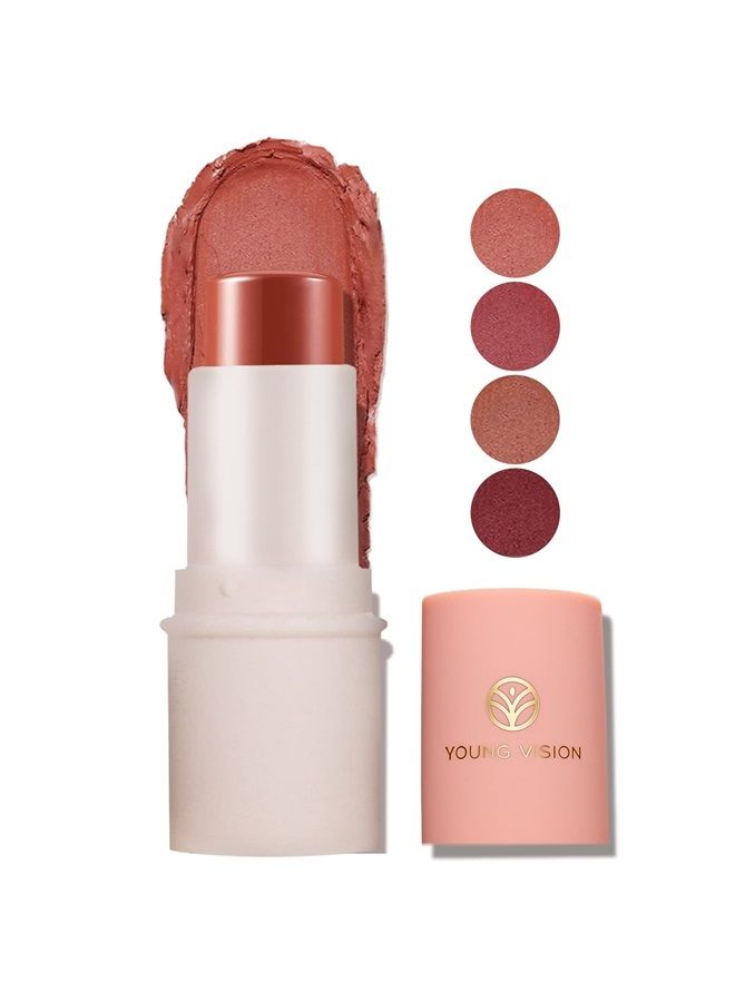 Stick Blush for Face Makeup, Cream Blush for Lips and Cheeks Tint, Moisturize, Nature Look and Long wear Putty Blush, 8054-01.…