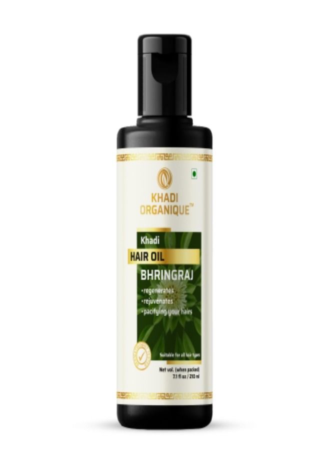 Khadi Organique Bhringraj Hair Oil 210ml For Healthy Hair