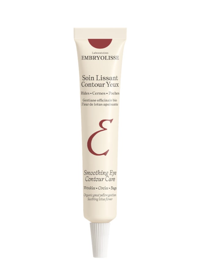 Embryolisse Smoothing Eye Contour Care, Anti-Aging Eye Cream for Wrinkles, Dark Circles & Puffiness, Vegan & Fragrance-Free Gel-Cream 15ml