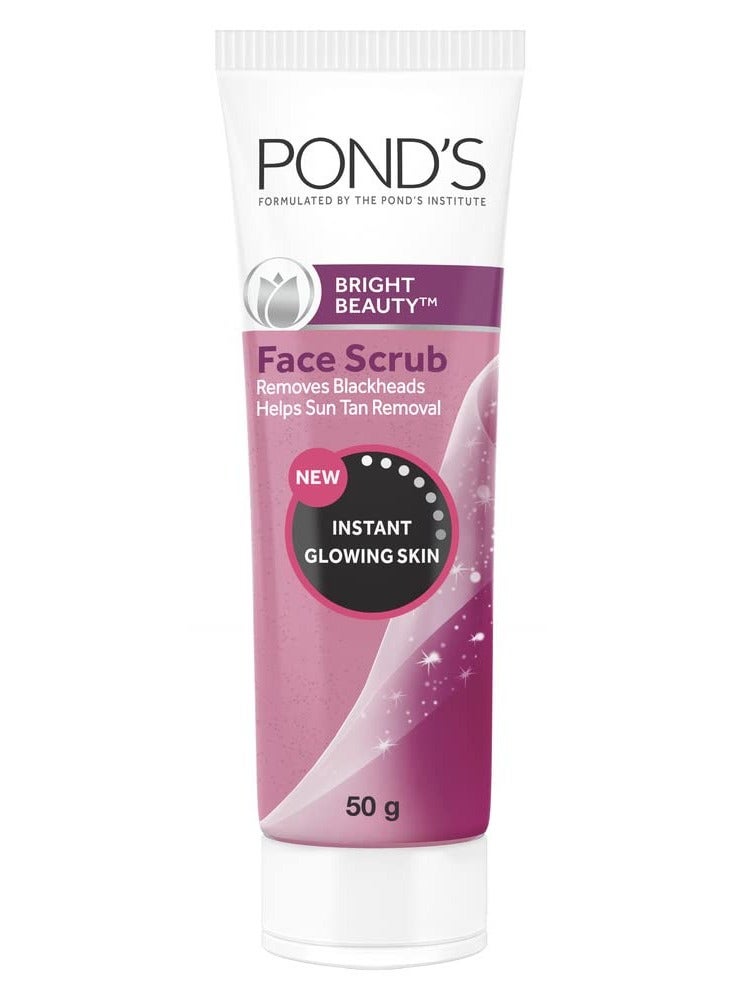 Bright Beauty Face Scrub Deep Clean Remove Blackheads And Sun Tan Gel Scrub 50gm