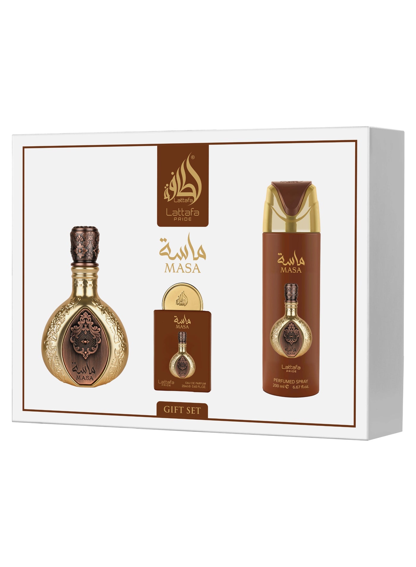 Lattafa Pride 3 Piece Giftset - Masa