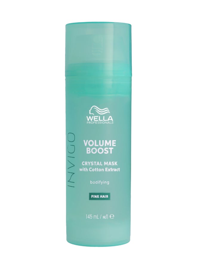 Invigo Volume Boost Crystal Mask - Lightweight Gel Treatment For Volume And Manageability In Fine Hair (145 Ml)