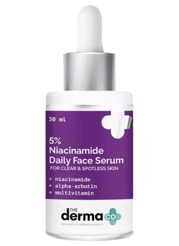 5% Niacinamide Daily Face Serum with Alpha Arbutin And Multivitamin for Clear And Spotless Skin - 30ml