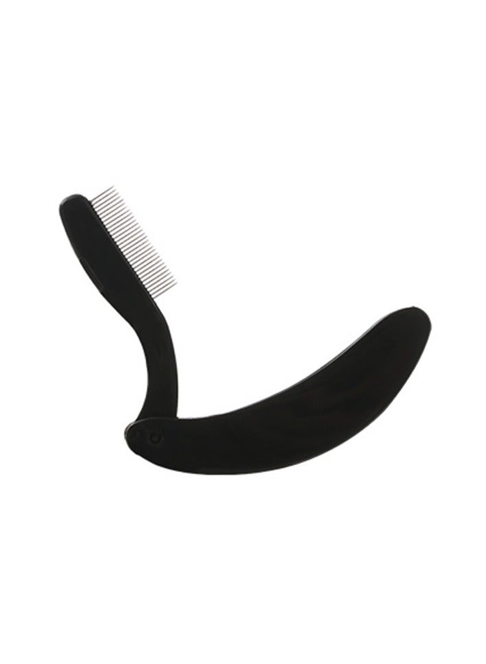 Foldable Eyelash Comb Separator Folding Lash Comb Eyebrow Mascara Applicator Eyelash Definer Arc Designed Cosmetic Brushes Tool
