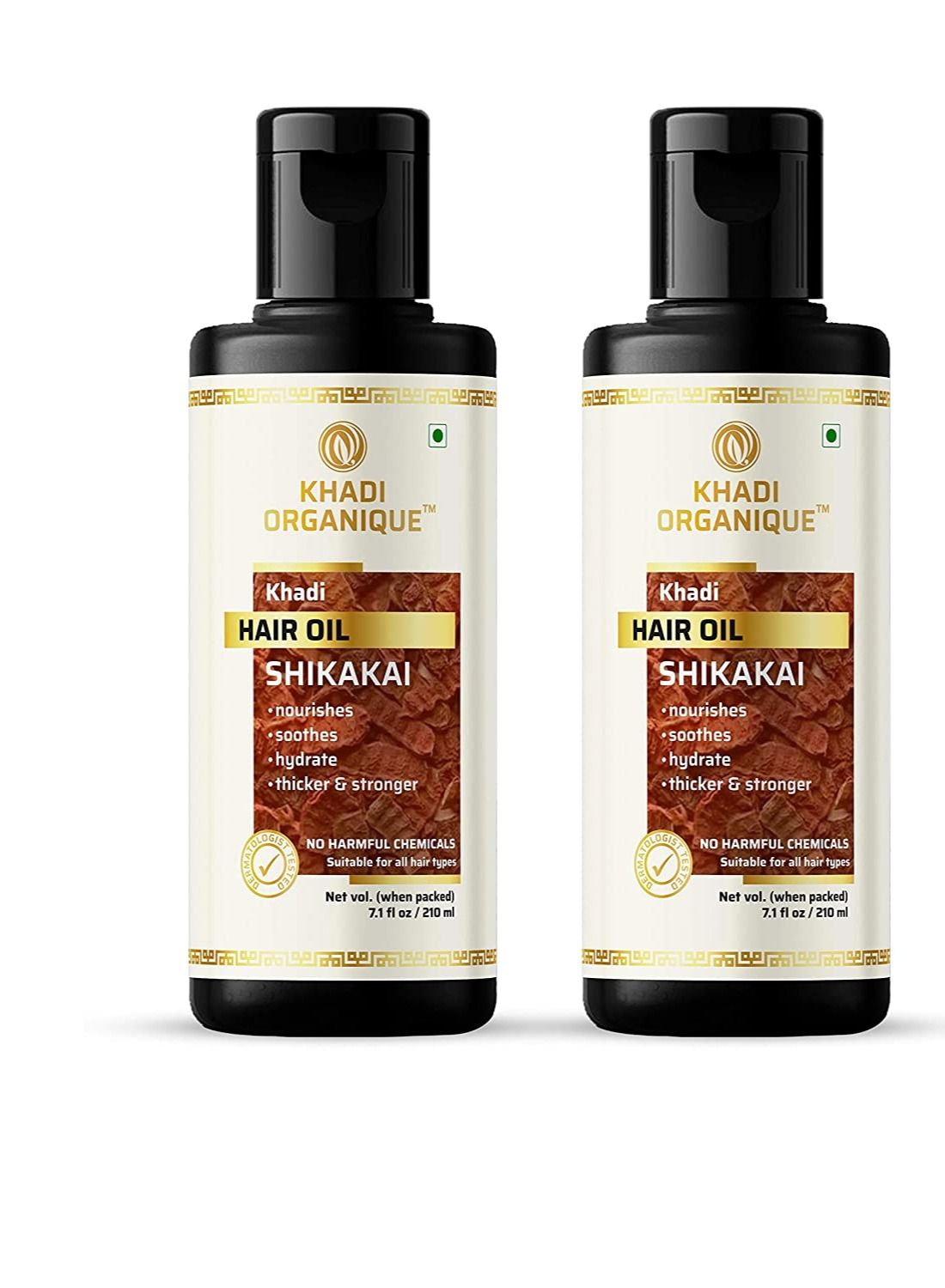 Khadi Organique Shikakai Hair Oil pack of 2