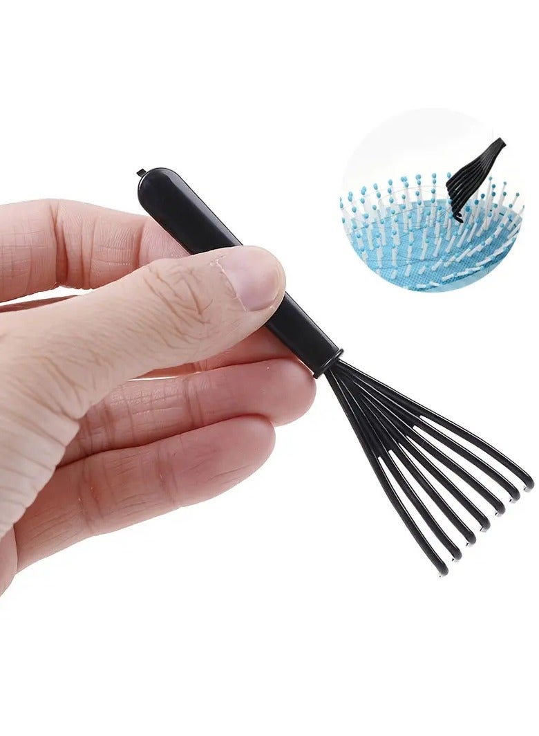 1pcs Hair Brush Cleaner Tool Hairbrush Cleaning Rake Hair Brush Cleaner Hair Dirt Remove Comb Embedded Tool Salon Home Pick Plastic Handle