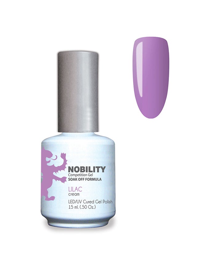 Gel Nail Polish 15 ml, Long Lasting, Chip Resistant, Requires Drying Under UV Led Lamp Lilac Nbgp74