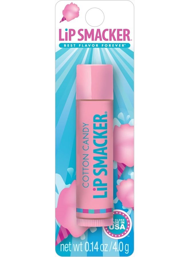 Flavored Lip Balm, Cotton Candy, Flavored, Clear, For Kids, Men, Women, Dry Kids