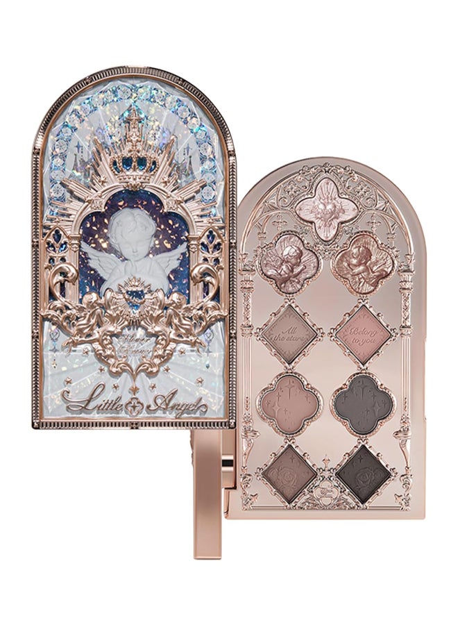 Little Angel 9-Color Eyeshadow Palette 01 Eden's Angel - Peachwood Fig Palette 10.5 Grams